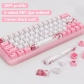 Sakura Japanese / Korean / Russian 60% PBT Keycaps Set Dye-subbed OEM Profile for MX Mechanical Keyboard